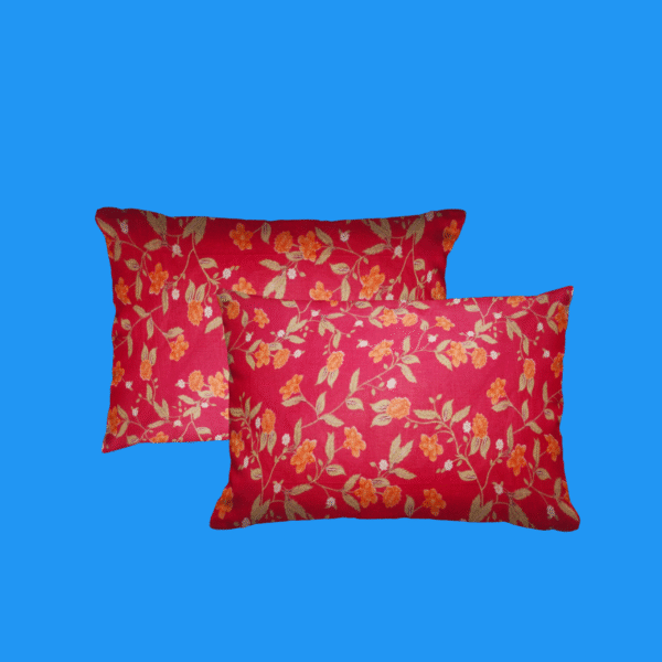 Cotton Printed Bombay Dyeing Double Bedsheet Set – Red Color | RADHAMADHAB'S CREATION - Image 4