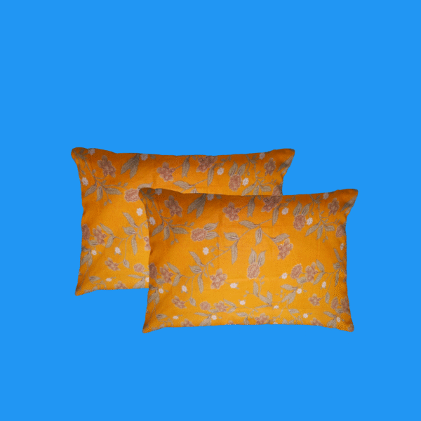 Cotton Printed Bombay Dyeing Double Bedsheet Set – Yellow Color | RADHAMADHAB'S CREATION - Image 4