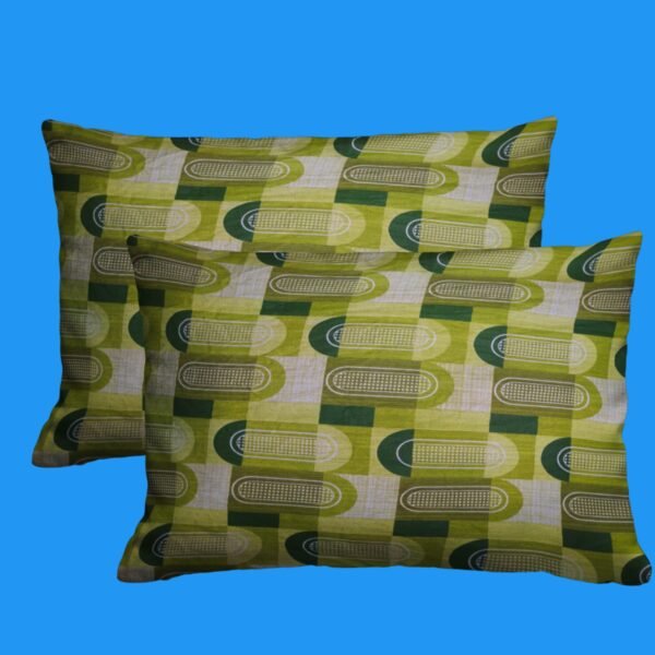 Cotton Printed Bombay Dyeing Double Bedsheet Set – Arugula Green | RADHAMADHAB'S CREATION - Image 4