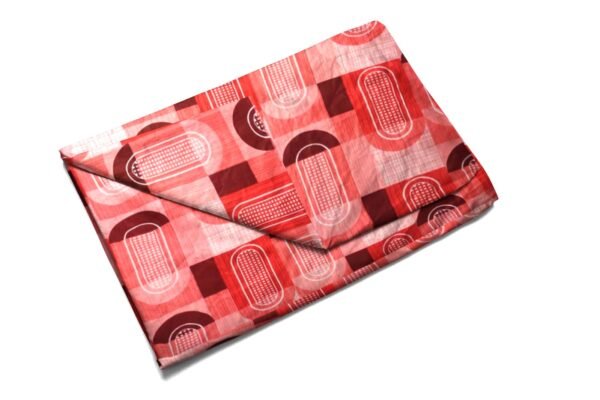 Cotton Printed Bombay Dyeing Double Bedsheet Set – RED Color | RADHAMADHAB'S CREATION - Image 3