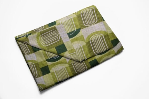 Cotton Printed Bombay Dyeing Double Bedsheet Set – Arugula Green | RADHAMADHAB'S CREATION - Image 3
