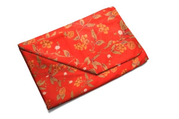 Cotton Printed Bombay Dyeing Double Bedsheet Set – Orange Color | RADHAMADHAB'S CREATION - Image 4